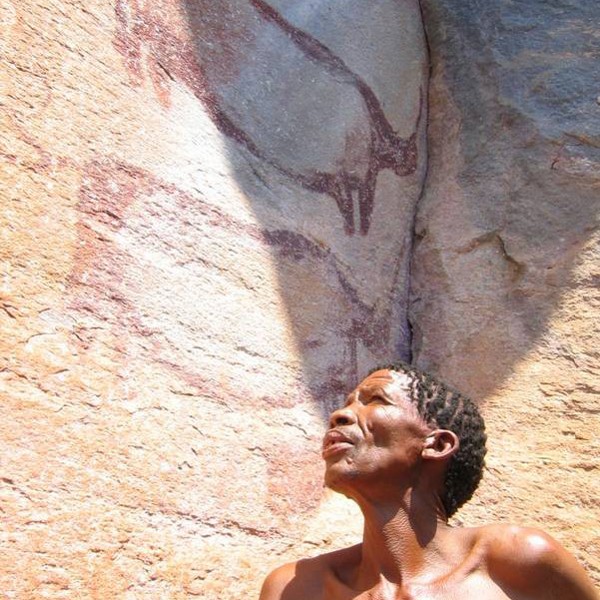 San-folk ved Tsodilo Hills, Afrika