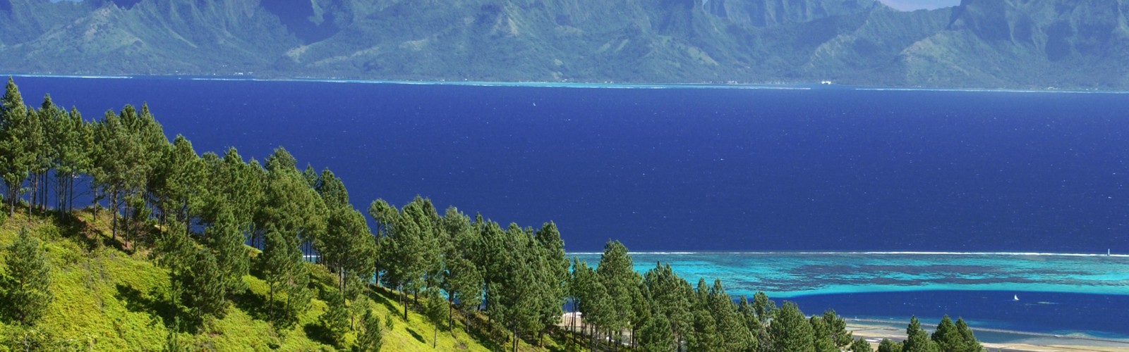 Flot udsigt over Tahiti