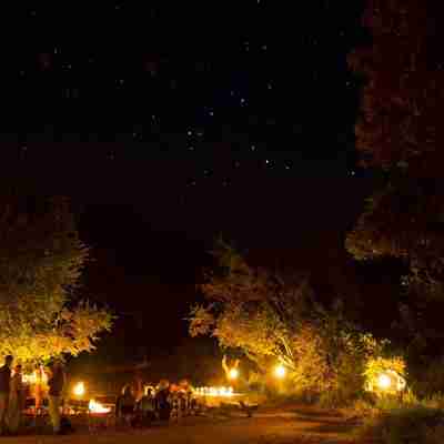 Bushcamp by night, Mpala Safari Lodge, Sydafrika