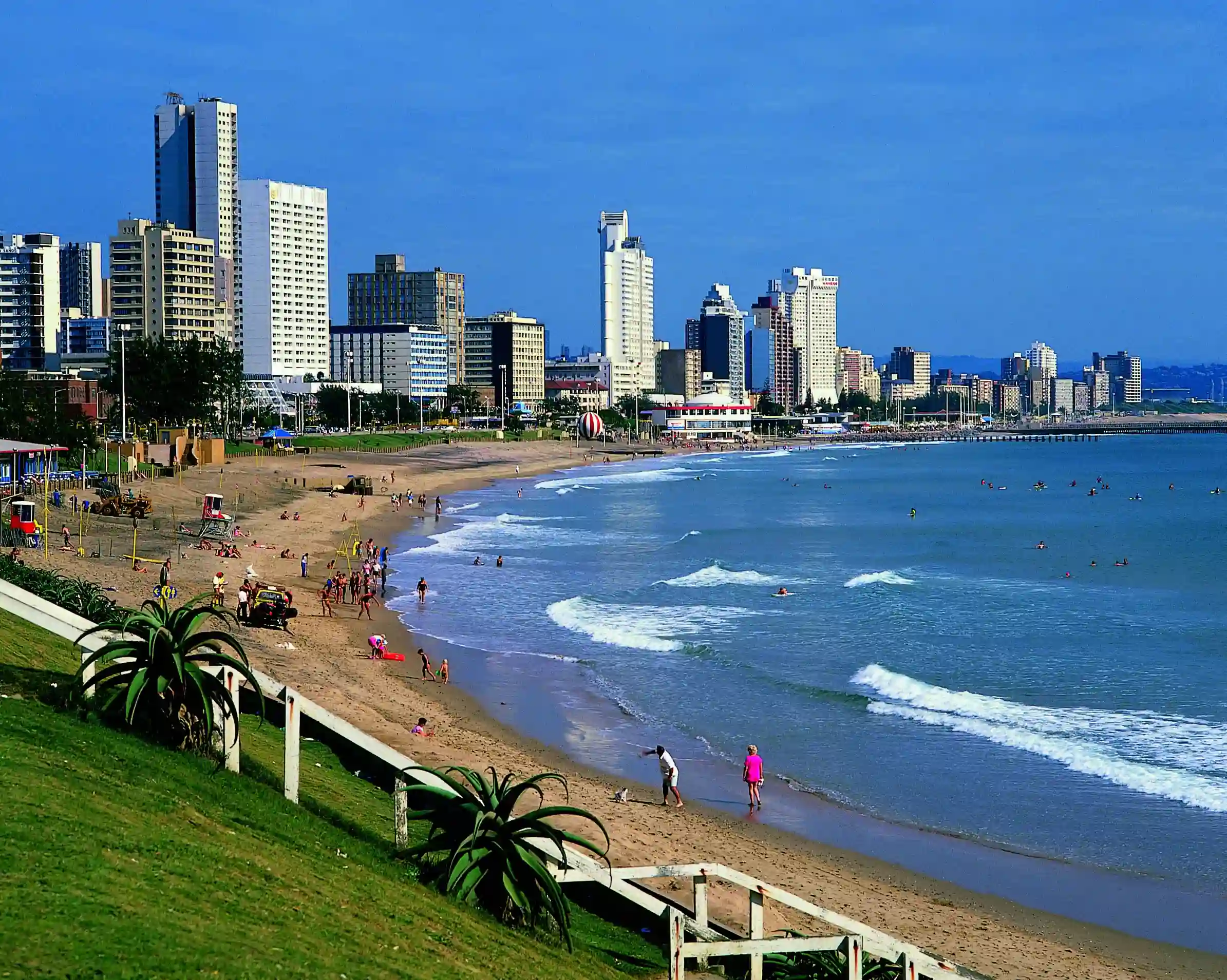 Durban strandpromenade, Sydafrika