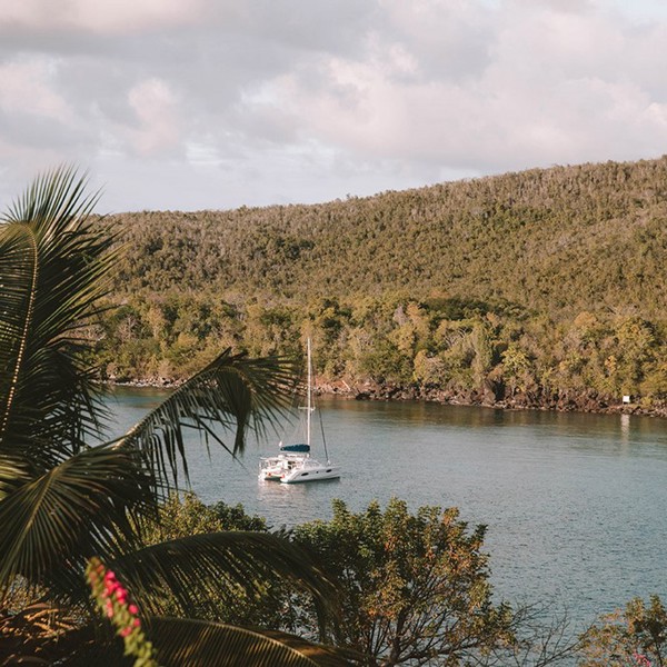 Anse Cochon bugten på St. Lucia