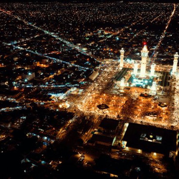 Aften bybillede i Senegal