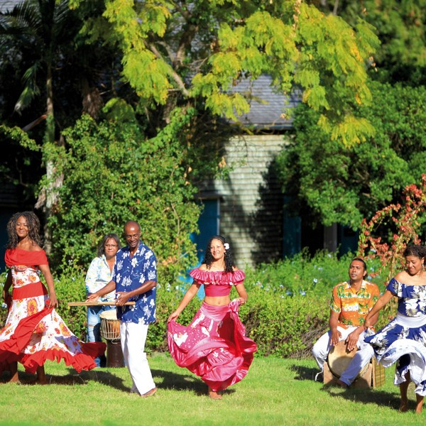 Lokale dansere, Mauritius