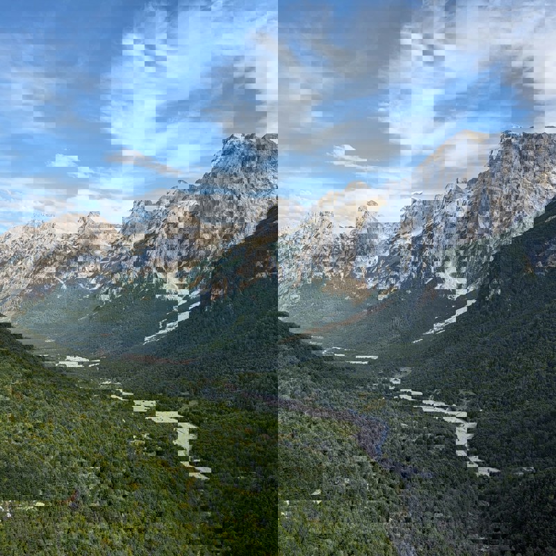 Flotte naturlandskaber over Albanien