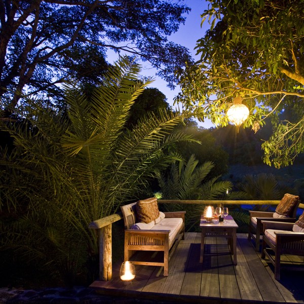 Der er hyggeligt i baren om aftenen, Lakaz Chamarel, Mauritius