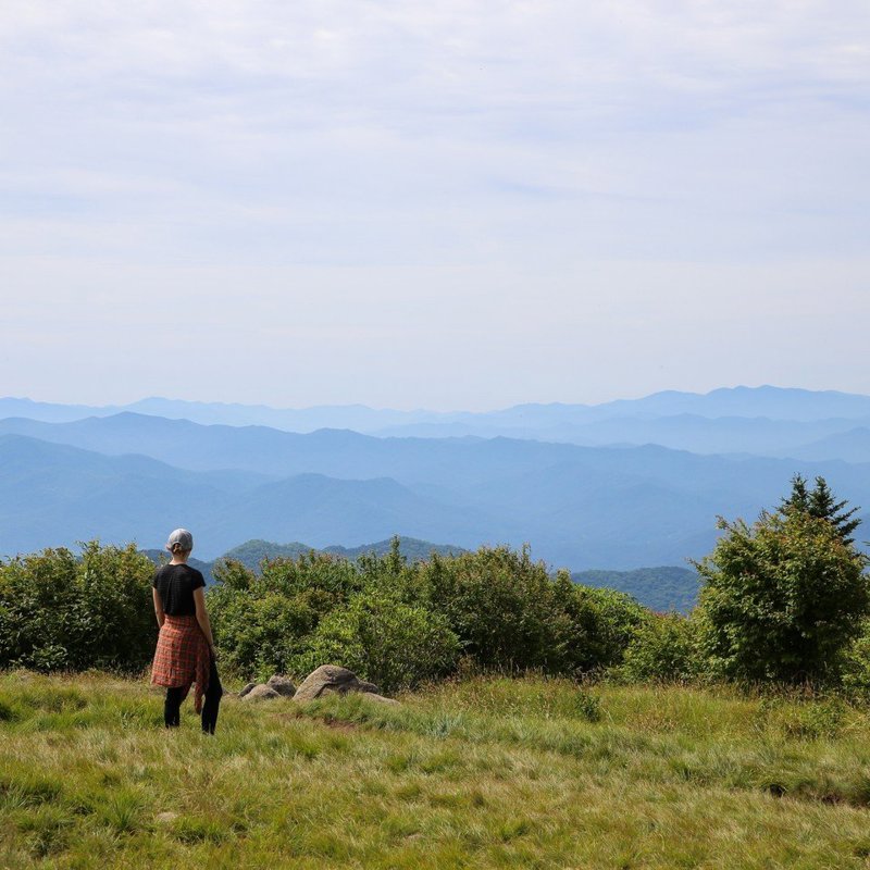 Fantastisk udsigt over Great Smokey Mountains