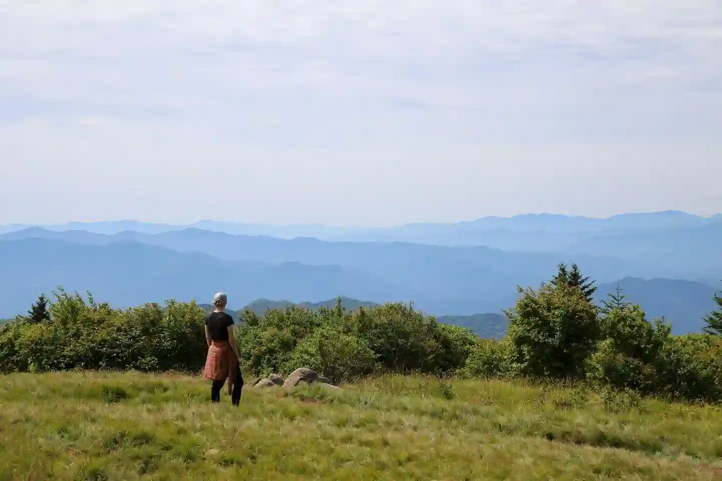 Fantastisk udsigt over Great Smokey Mountains