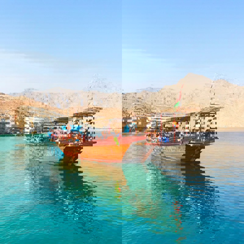 Dhow bådtur i Khasab, Oman