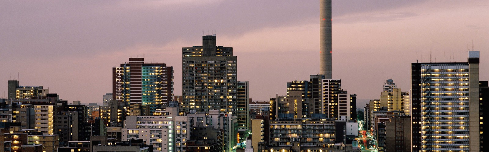 Johannesburg by night, Sydafrika