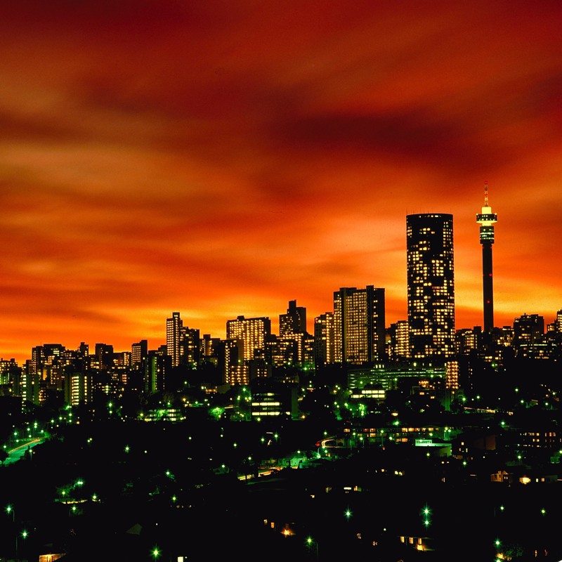 Mange lys, Johannesburg, Sydafrika