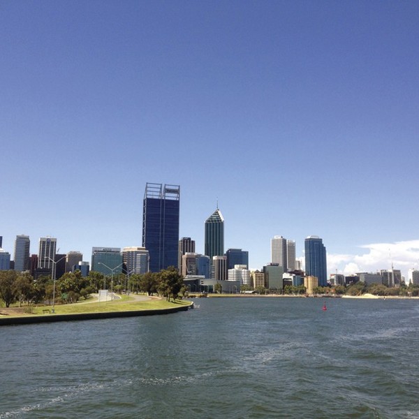 Perth, skyline, Australien