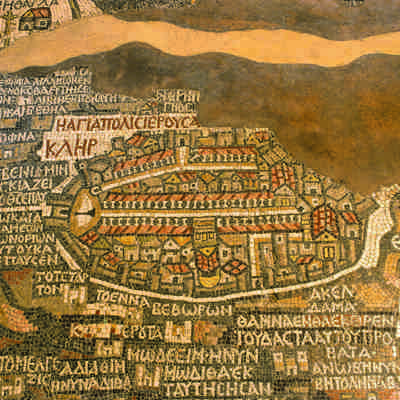 Den store mosaik i Madaba, Jordan