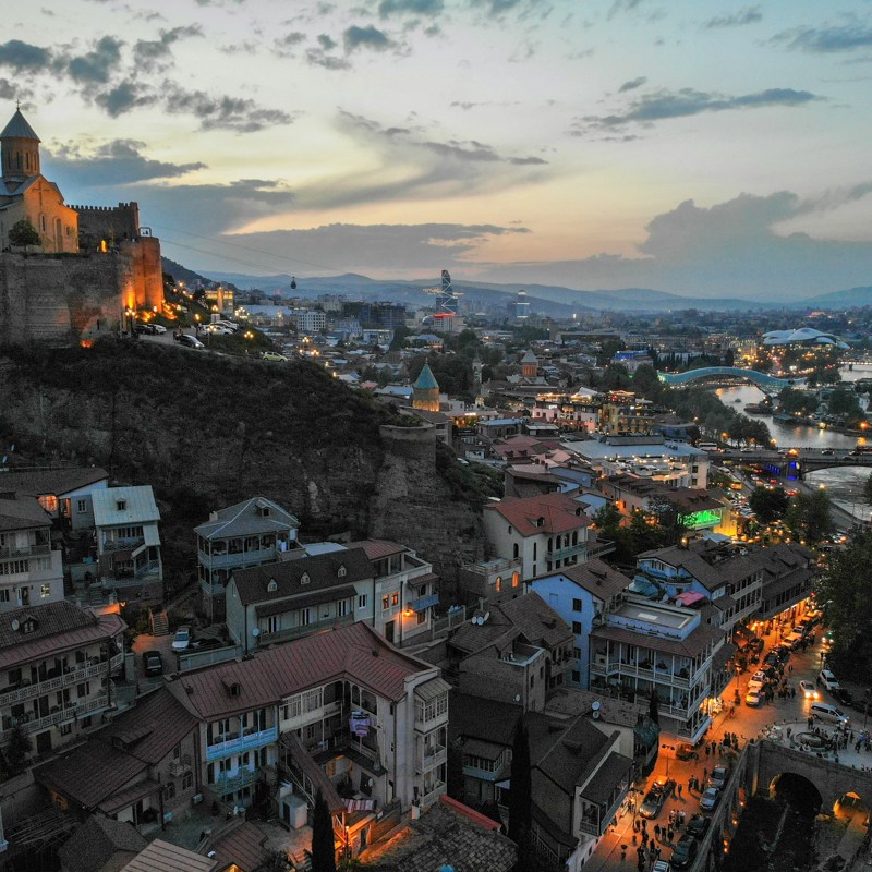Udsigt over Tbilisi