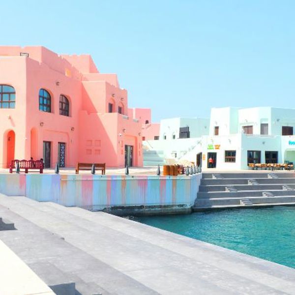 Farverige huse i Qatar