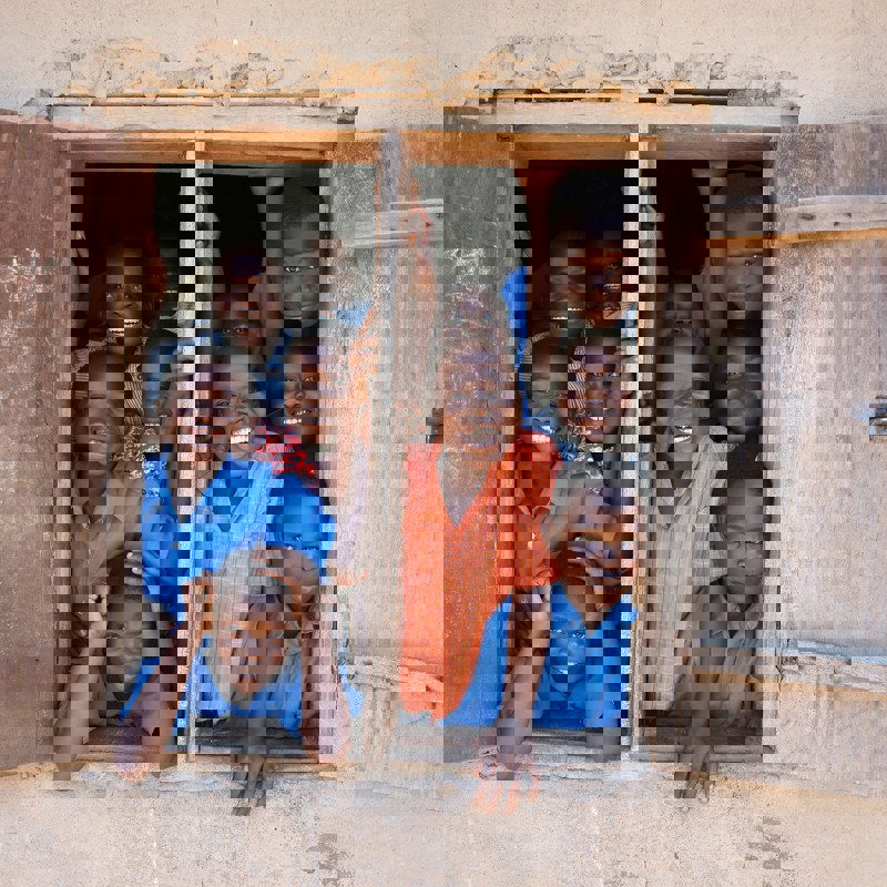 Venlig lokalbefolkning i Uganda